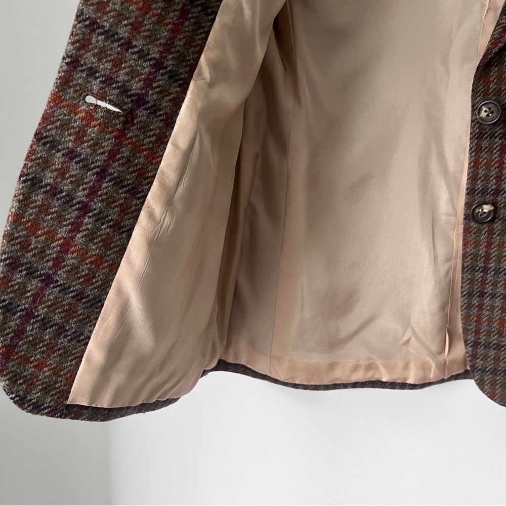 Aquascutum London Vintage Women’s 100% Wool Plaid Blazer, Like New, Size 4 - Picture 12 of 16